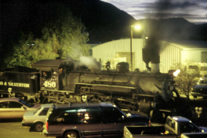 Blick aus dem Hotelfenster spt am Abend