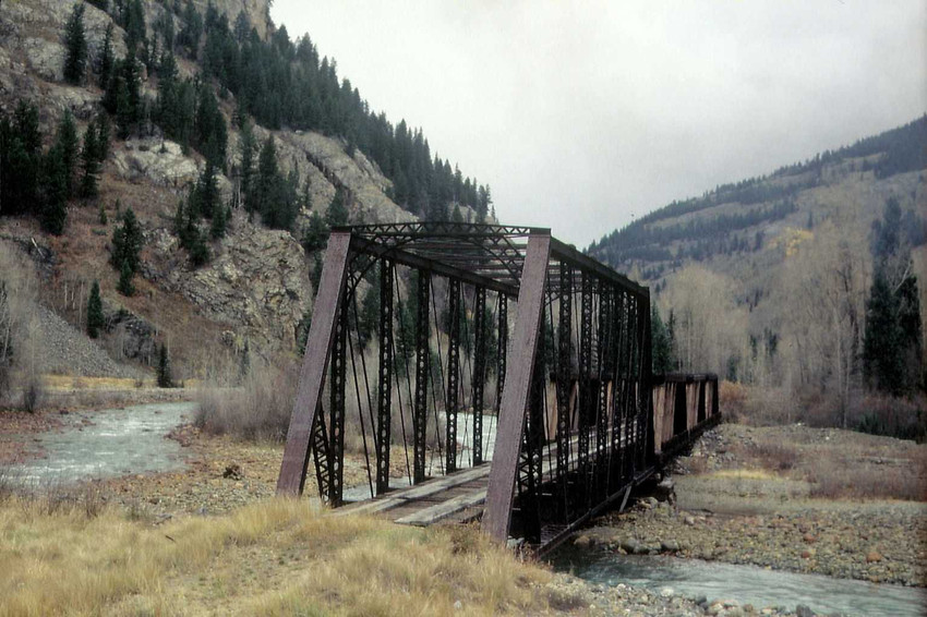 Alte Bahnbrcke vor Elk Park