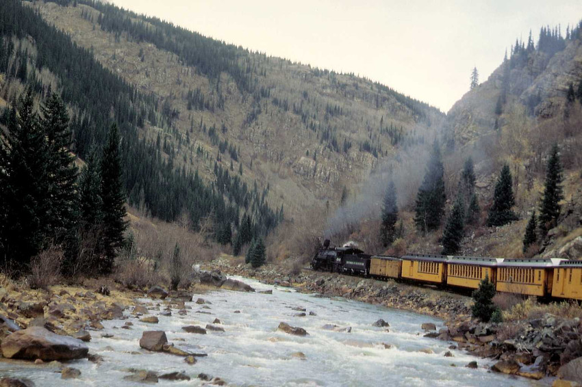 Fahrt von Durango anch Silverton im Oktober 1996